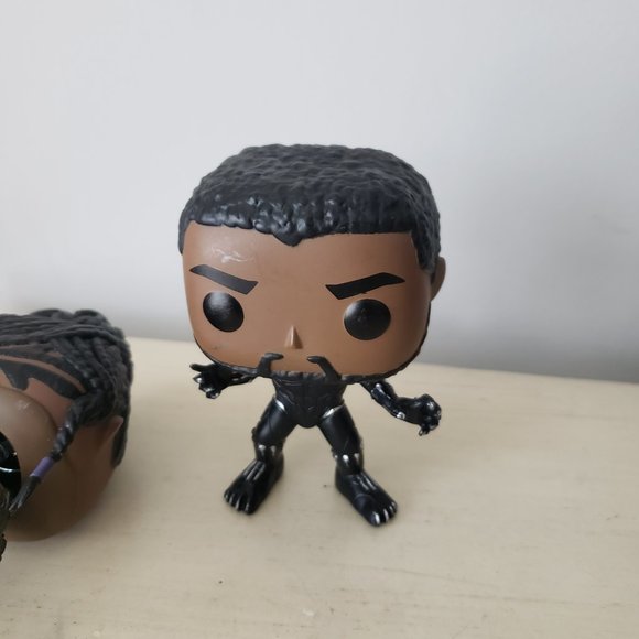 Marvel Black Panther Bobbleheads T'Challa and Shuri - Picture 4 of 5